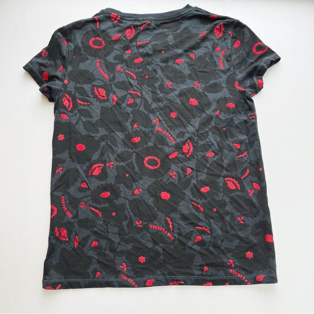 KENZO Black Floral Print Graphic Short Sleeve Tee - Picture 2 of 5